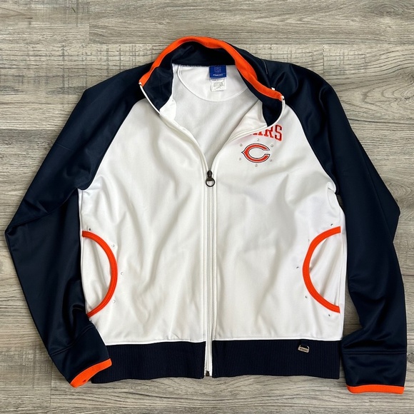 NFL Women's Chicago Bears Jacket Silky Soft Sz XL - Picture 1 of 9